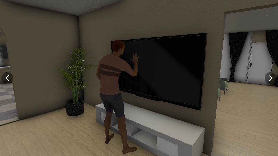 Habitat 3.0 uses a motion and behavior generation policy, enabling the programmatic control of avatars for navigation, object interaction, and various other motions.