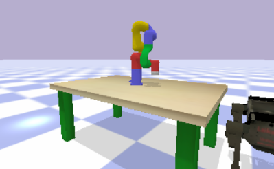 Table-top robot manipulation example