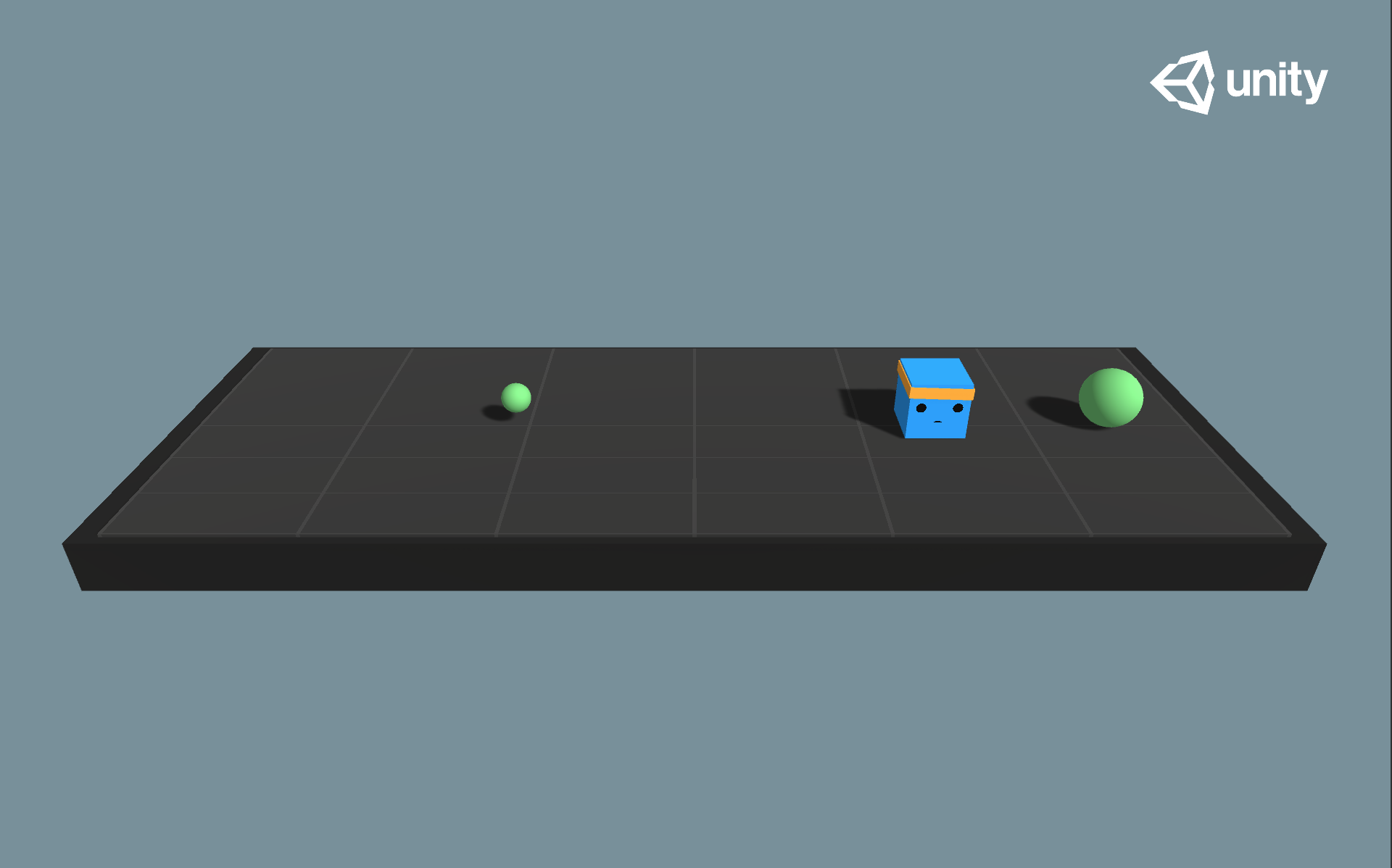 A linear movement task where the agent must move left or right to rewarding states.