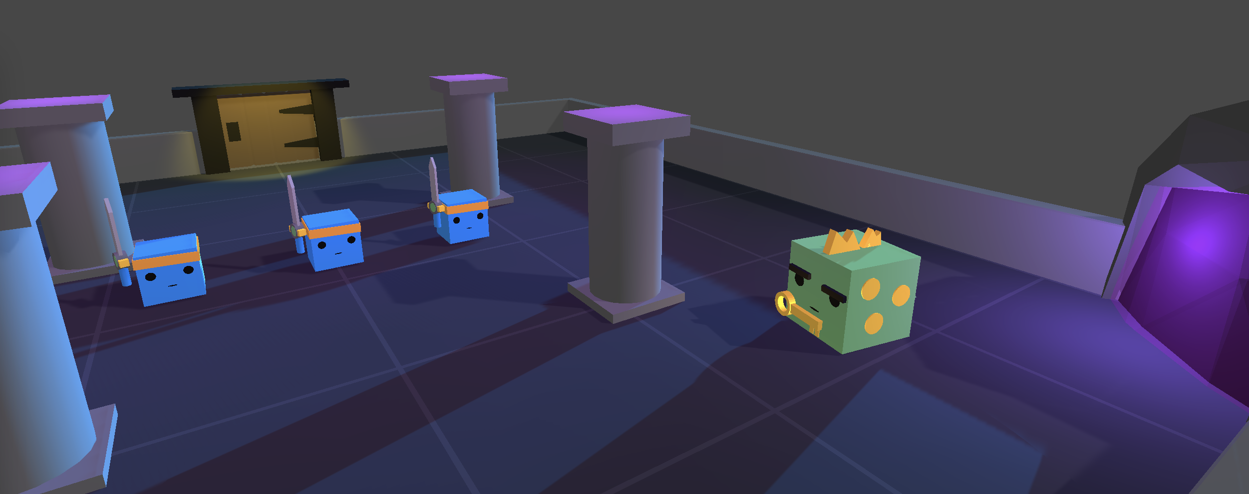 Agents are trapped in a dungeon with a dragon, and must work together to escape.